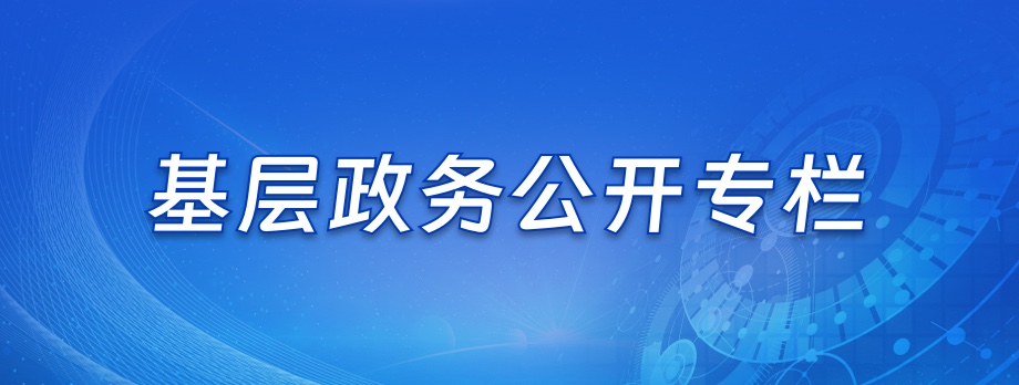 基层政务公开专栏